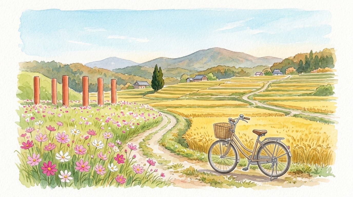 飛鳥・藤原京の世界遺産を巡る自転車旅